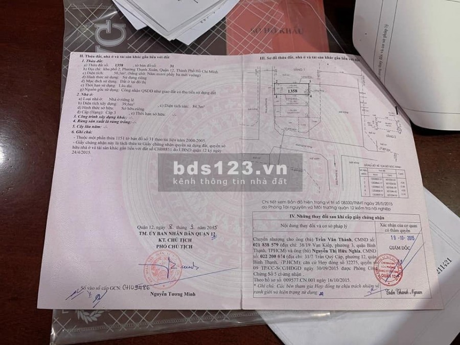 Nhà Thạnh Xuân 33, đường hẻm thông các nơi muốn BÁN GẤP