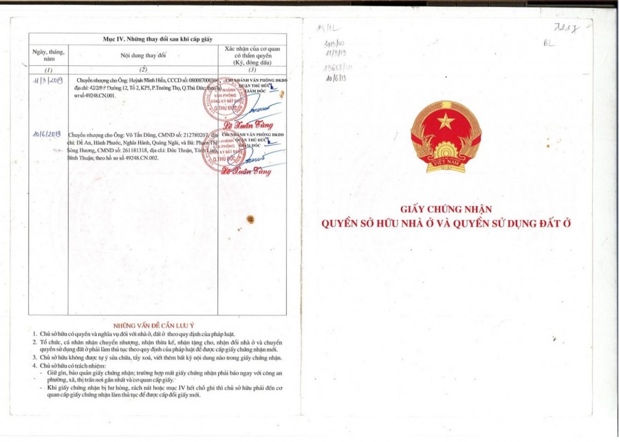 Chính chủ bán nhà đường Hồ Văn Tư, P.Trường Thọ, Thủ Đức