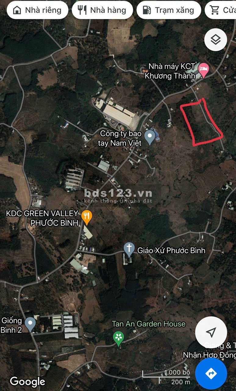 Cần Bán lô đất sào 1210m2 (150 thổ) ở xã Phước Bình, Long Thành, Đồng Nai.