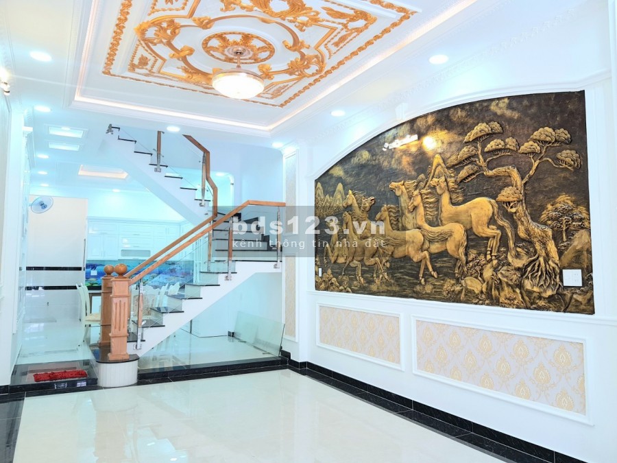 Bán nhà đẹp HXH An Dương Vương 64m2 công nhận đủ3 tầng, 4PN, khu an ninh. Chỉ 5.3 tỷ