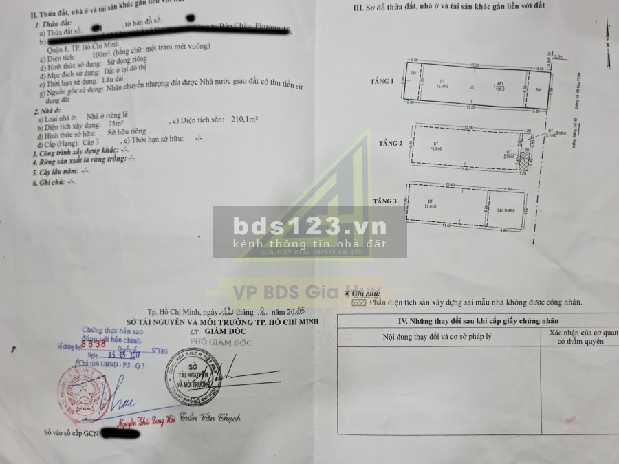 Bán nhà mặt tiền đường 48, phường 16,quận 8