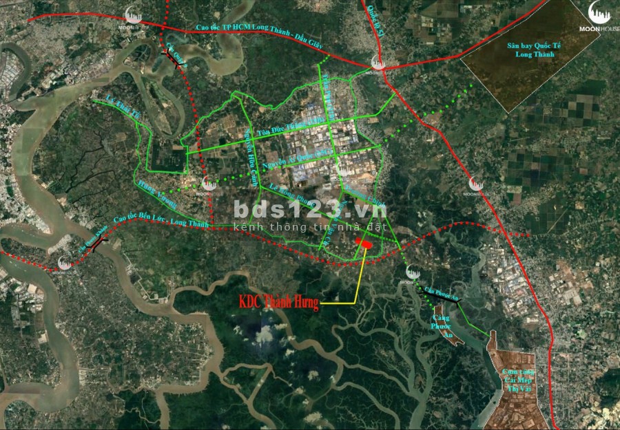Đất full thổ cư huyện Nhơn Trạch, 120 m2 có thể xây nhà trọ dự án Thành Hưng