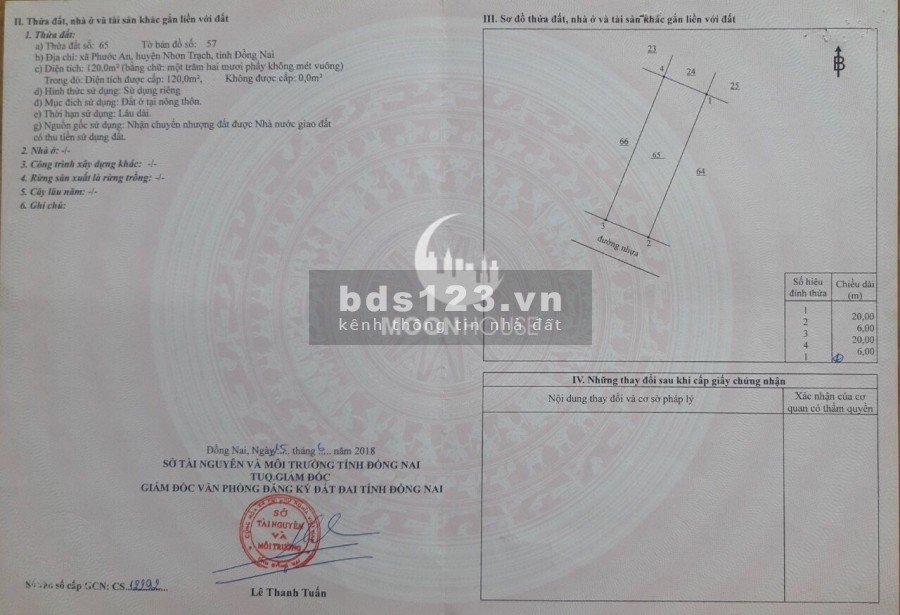 Giá hợp lý, thanh khoản cao, đất dự án Thành Hưng, Xã phước an, Huyện nhơn trạch