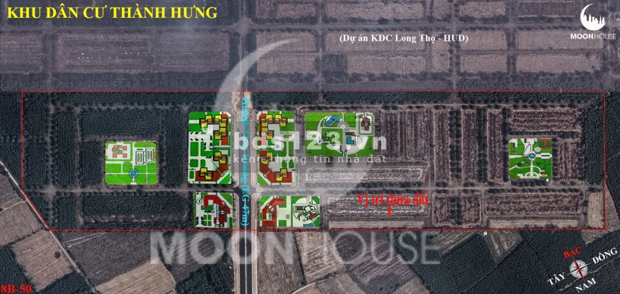 Đất full thổ cư huyện Nhơn Trạch, 120 m2 có thể xây nhà trọ dự án Thành Hưng