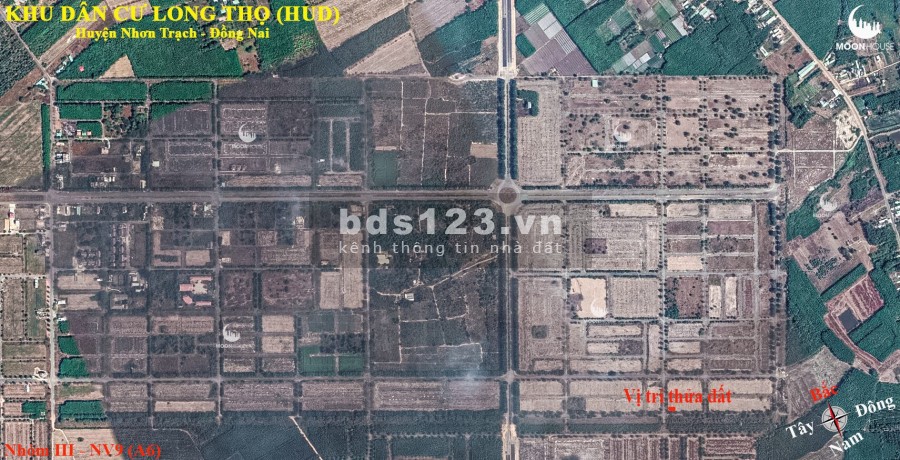 Bán đất huyện nhơn trạch, góc 2 mặt tiền đường chỉ 15tr/m2 dự án HUD LH: 0907016378
