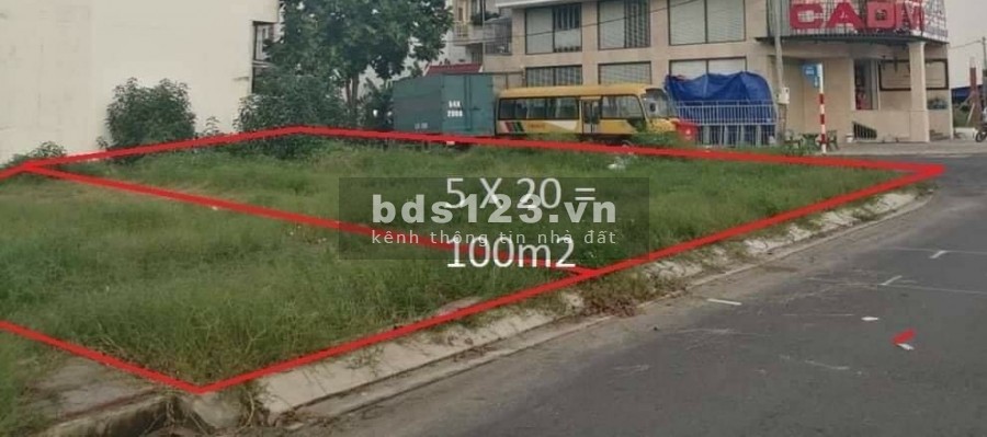 Cần bán lô đất sổ hồng riêng, sau chợ An Sương (5×20) 100m2 giá 1 tỷ 449 triệu.