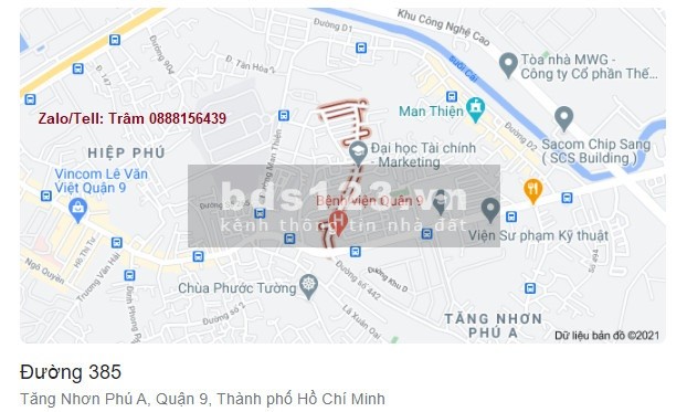 Bán nhà cấp 4 mặt tiền đường 385 gần trường học quận 9