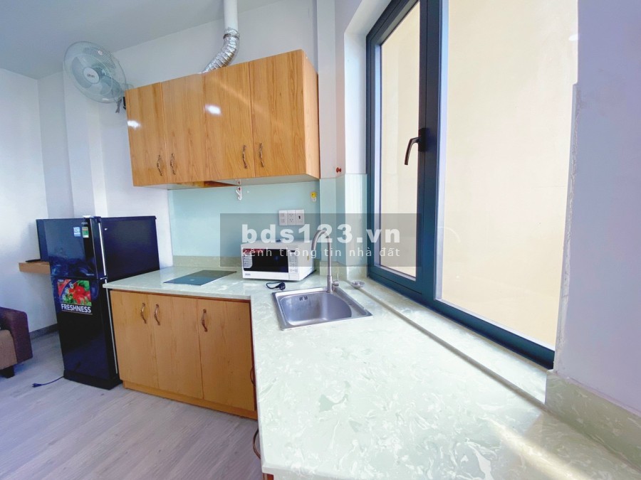 Căn hộ Bình Thạnh 32m2 ban công, máy giặt riêng, ful đồ.
