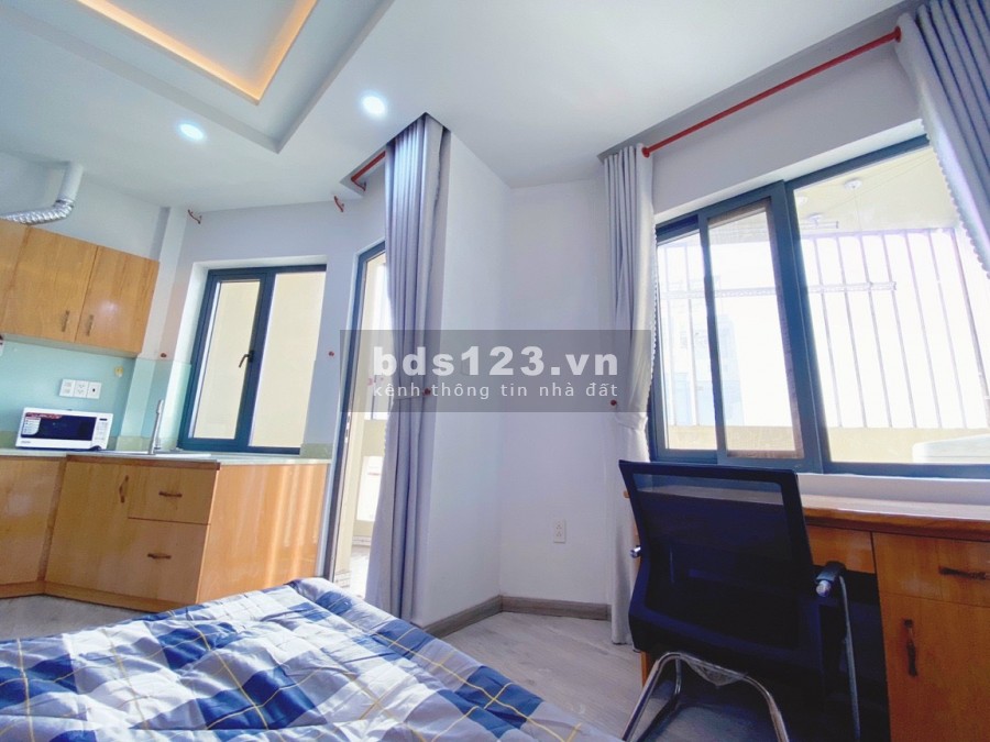 Căn hộ Bình Thạnh 32m2 ban công, máy giặt riêng, ful đồ.