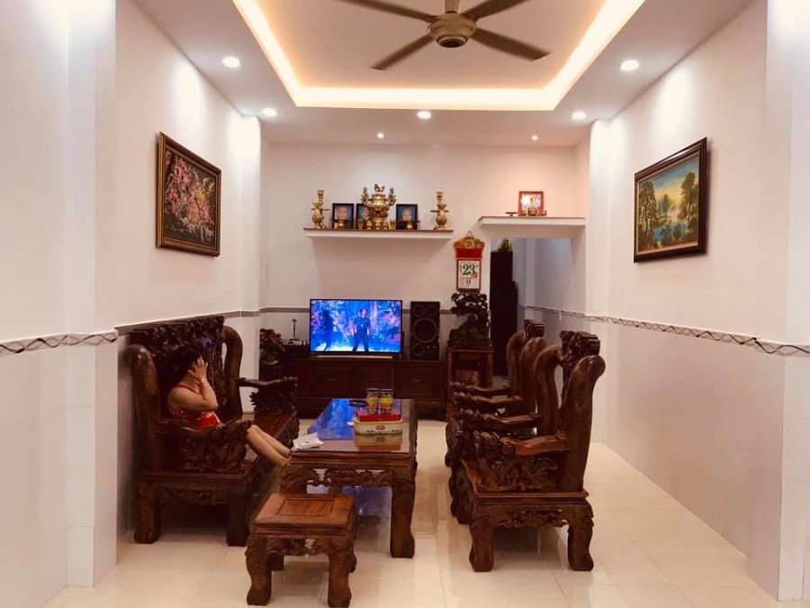 Nhà đường số Tân Quy 72m2 thiết kế kiểu biệt thự sang chảnh 110tr/m2