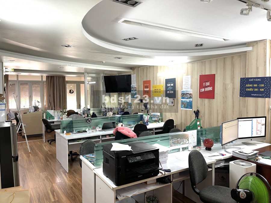 Cho thuê VP hầm trệt trống suốt 100m2 đầy đủ NT văn phòng trung tâm An Phú