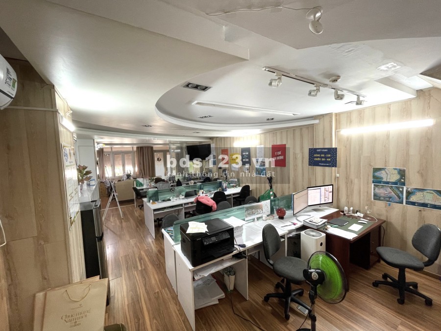 Cho thuê VP hầm trệt trống suốt 100m2 đầy đủ NT văn phòng trung tâm An Phú