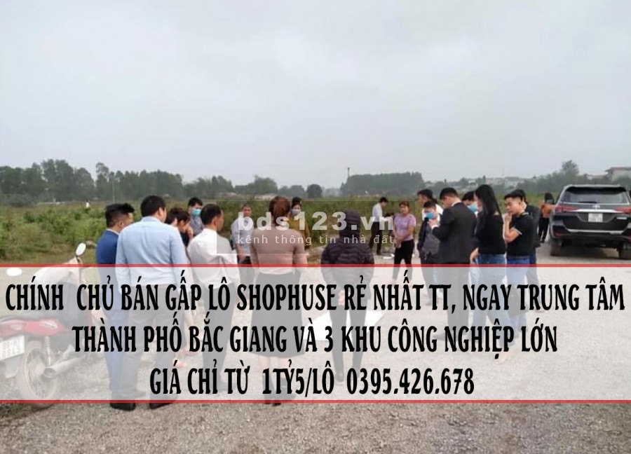 ĐẤT VÀNG TRUNG TÂM TP BẮC GIANG GIÁ ĐẦU TƯ CHỈ TỪ 1TỶ5 0395426678