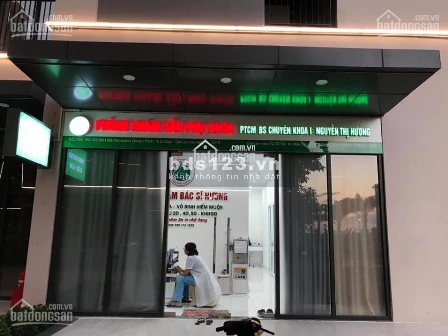 Cho thuê mặt Shop chân đế Vinhomes Ocean Park giá rẻ nhất