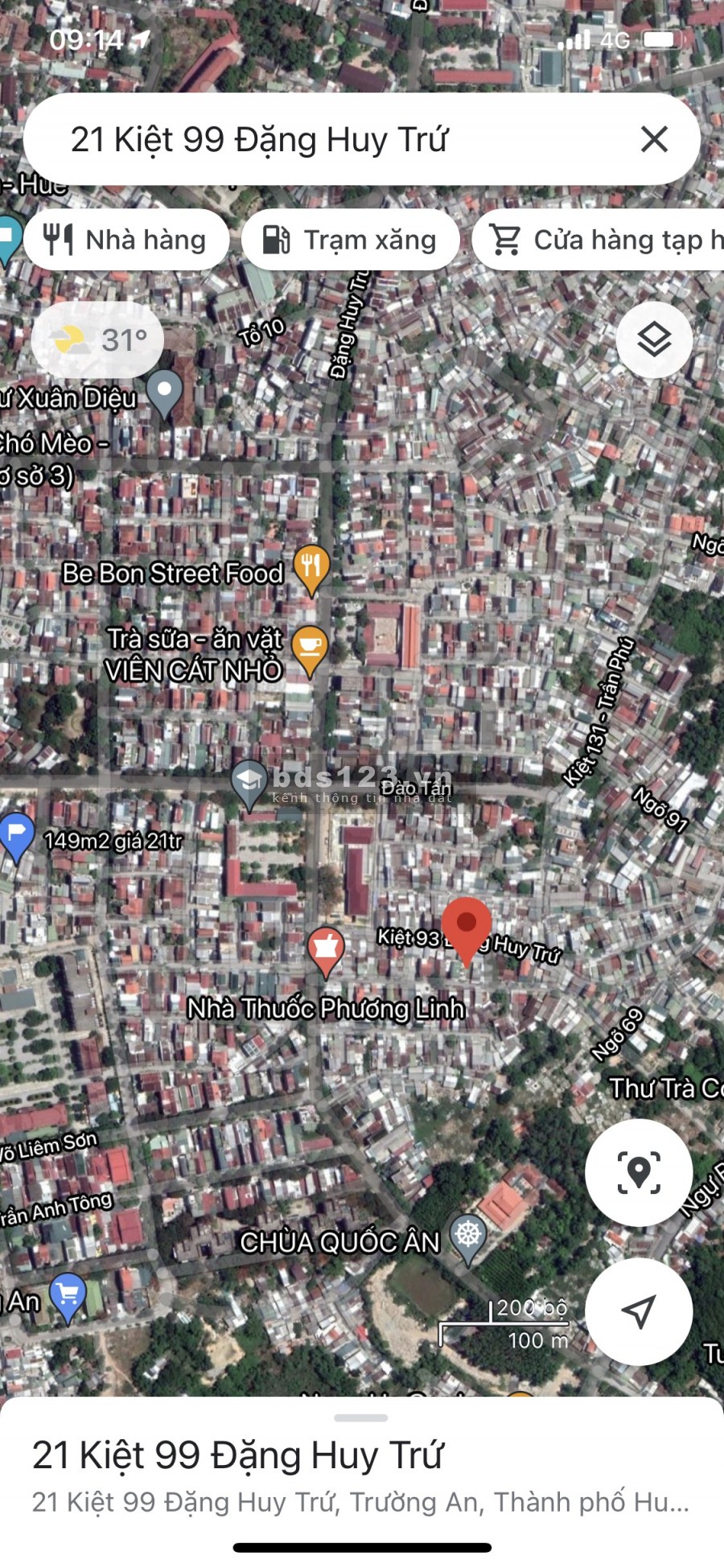 BÁN LÔ ĐẤT ĐẸP KIỆT Ô TÔ ĐƯỜNG ĐẶNG HUY TRỨ GIÁ GIÁ TỐT ĐỂ ĐẦU TƯ VÀ AN CƯ