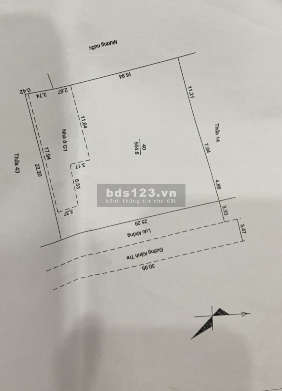 Bán đất thổ cư S 554,6m2 Cách cầu Phú Tảo 300m - TP Hải Dương