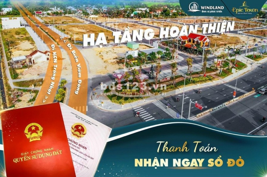 Nhận đặt chỗ Epic Town, số thứ tự thấp, ngay trạm thu phí Đà Nẵng-Hội An