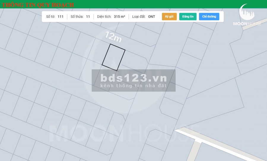Cần bán lô đất xã Long Thọ diện tích 315m2 HUD huyện Nhơn Trạch