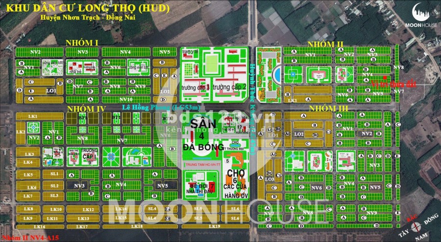 Cần bán lô đất xã Long Thọ diện tích 315m2 HUD huyện Nhơn Trạch