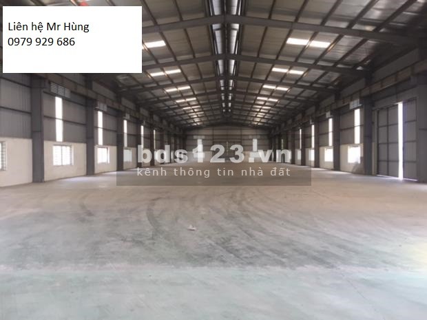 Cho thuê kho xưởng KCN Quốc Oai huyện Quốc Oai , Hà Nội DT 2500m2