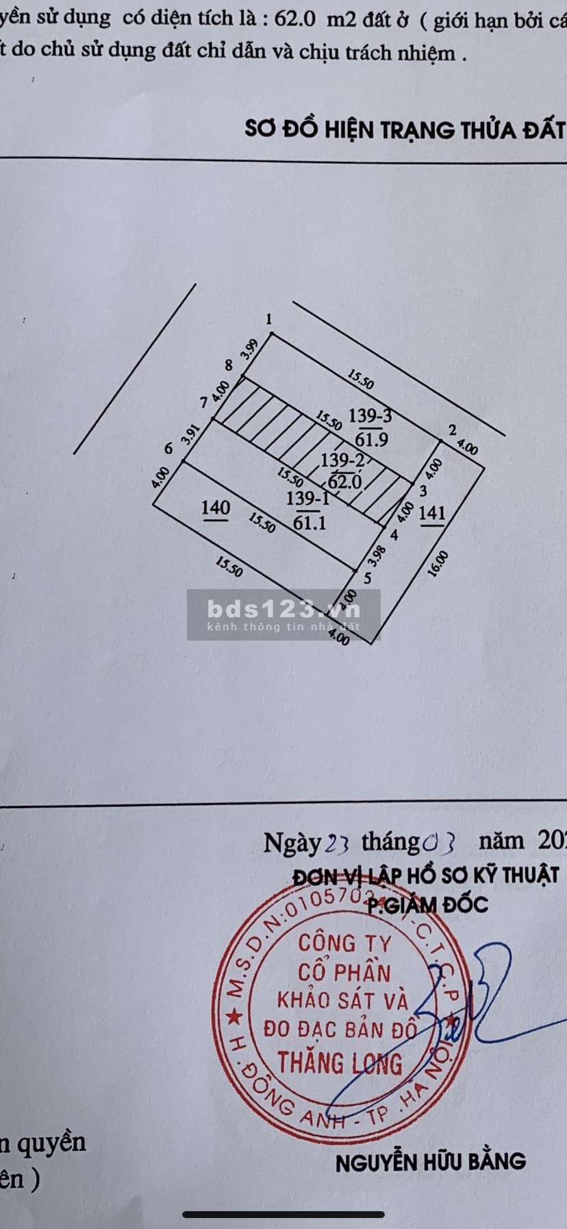 Bán đất Tằng My Nam Hồng Đông Anh Hà Nội