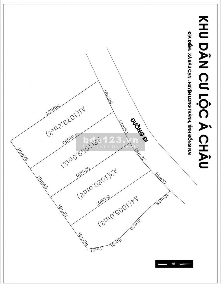 Cần bán gấp lô đất 1000m2 tại xã Bàu Cạn, Long Thành, Đồng Nai