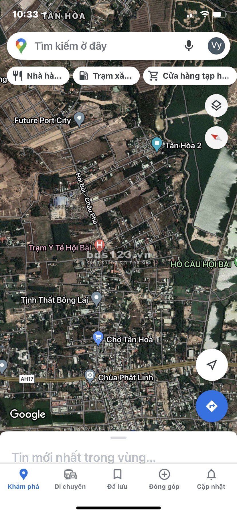 Đất Tân Hòa thuộc TX.Phú Mỹ thành phố cảng tương lai