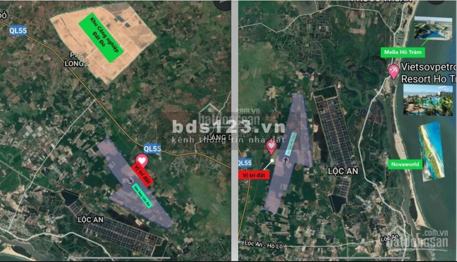 Đất sân bay Lộc An liền kề KCN Đất Đỏ, Giá rẻ cho khách tầm tài chính thấp dưới 1 tỷ