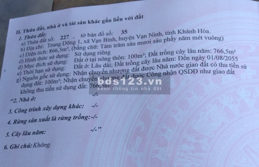 BÁN ĐẤT KHU KINH TẾ BẮC VÂN PHONG