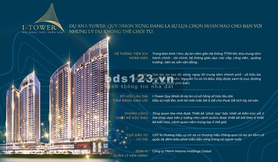 Mở bán căn hộ I Tower Quy Nhơn "Sổ hồng - Nhập khẩu" - BOOKING giữ suất ưu tiên 0775802113