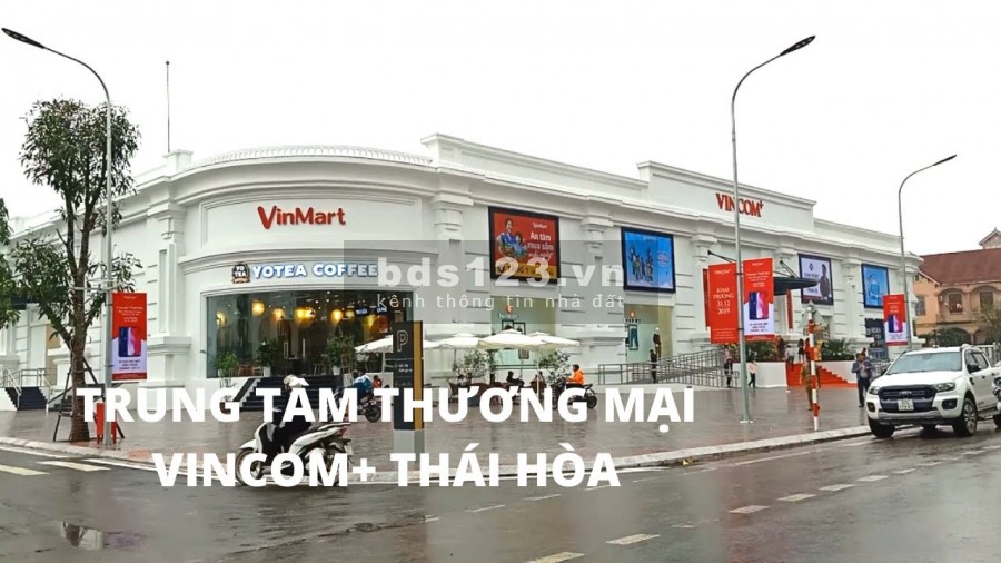 bán trực tiếp chủ đầu tư Vincom Thái Hòa thanh toán 30% hỗ trợ vay vốn 70%, ân hạn nợ gốc và 0% 36 tháng, nhận nhà sau khi hoàn thành thủ tục mua bán
