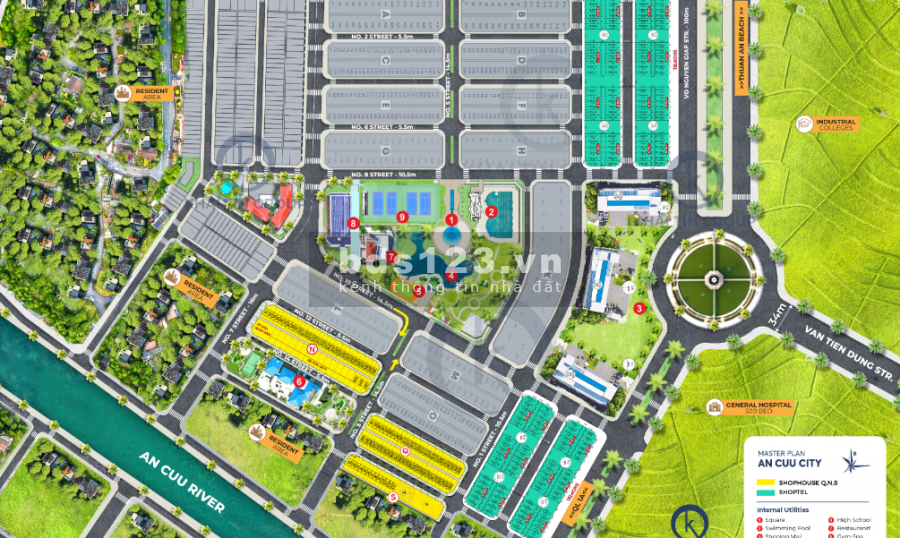 Bán gấp. nhà 4 tầng An Cựu City liền kề đại lộc Võ Nguyên Giáp, sổ chính chủ, giá 4.3 tỷ