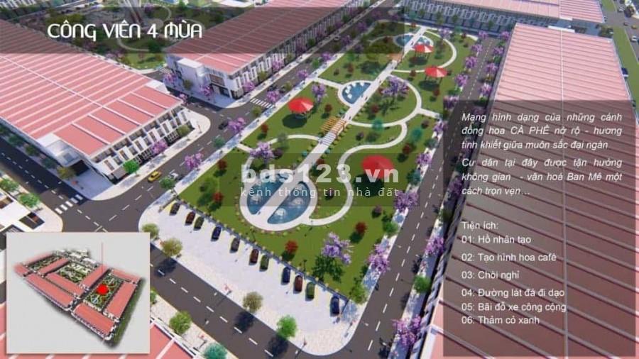 Khu đô thị Ân Phú.Không gian xanh giữa trung tâm Buôn Mê