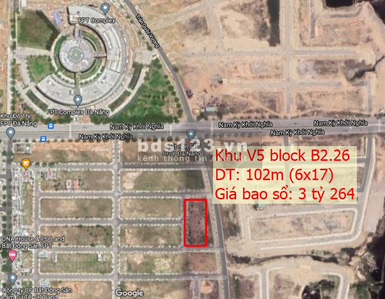 FPT city giá gốc CĐT sát trục đường chính_Sổ đỏ công chứng