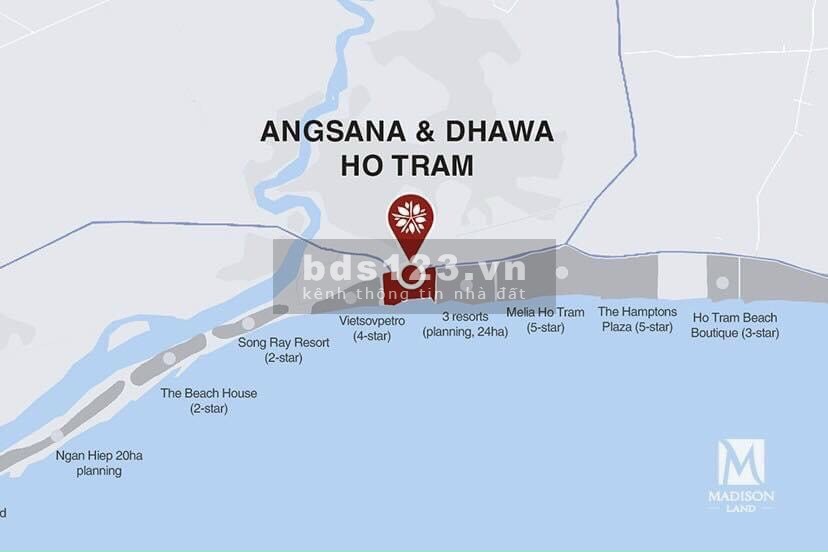 Biệt thự biển ANGSANA RESIDENCES HỒ TRÀM, liên hệ Mr Thiệp 0931118655 tham quan biệt thự mẫu