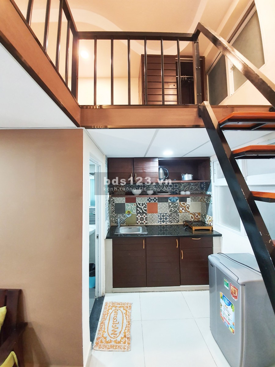 Căn hộ có gác 35m2 full nội thất có cửa sổ giá tốt nhất T5/2021