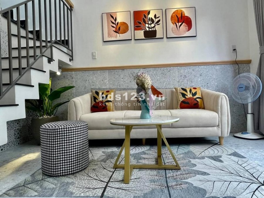 Bán nhà mới xây HXH Lê Văn Thọ P9 Gò Vấp. DT 90m2 tặng full nội thất đẹp