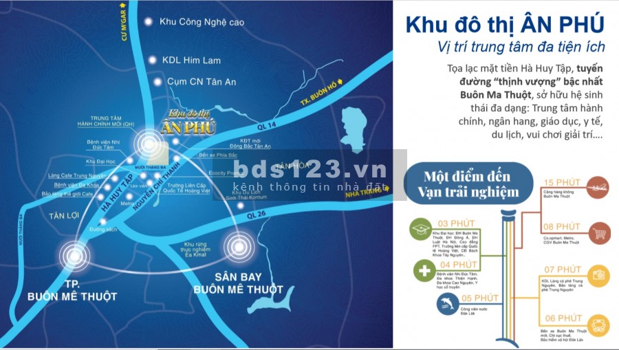 LẦN ĐẦU TIÊN RA MẮT KHU ĐÔ THỊ ÂN PHÚ THƯƠNG MẠI GIẢI TRÍ BẬC NHẤT BUÔN MA THUỘT