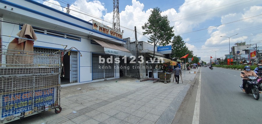 Cho thuê nhà mặt tiền 8x20 Quốc Lộ 22B thị trấn Gò Dầu, Huyện Gò Dầu, Tây Ninh.
