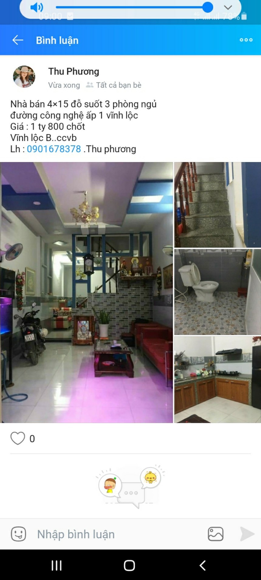 Bán nhà Vĩnh Lộc B huyện Bình Chánh