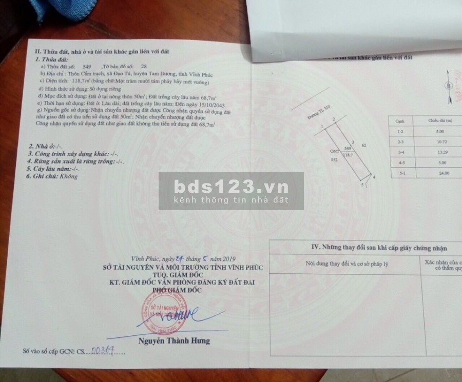 Cần bán hoặc cho thuê nhà xưởng gần chợ bê tông Đạo Tú