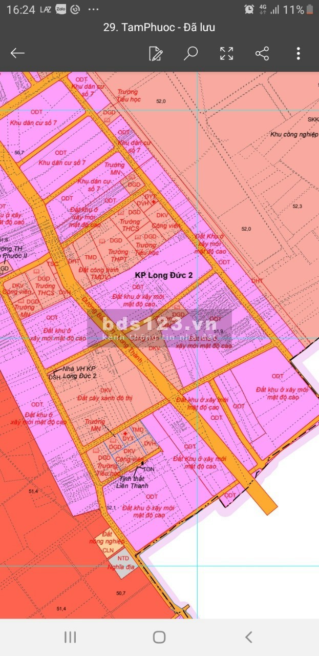Đất nền thành phố Biên Hòa, phường Tam Phước, chỉ 7 triệu/m2 thổ cư 100%, sổ hồng riêng