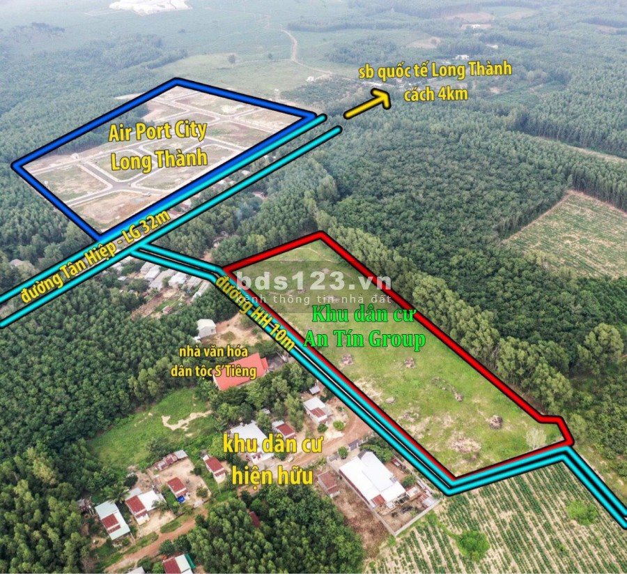 CẦN BÁN LÔ ĐẤT GIÁ RẺ LONG THÀNH GIÁ 2T2/M2 LH: 0868068577