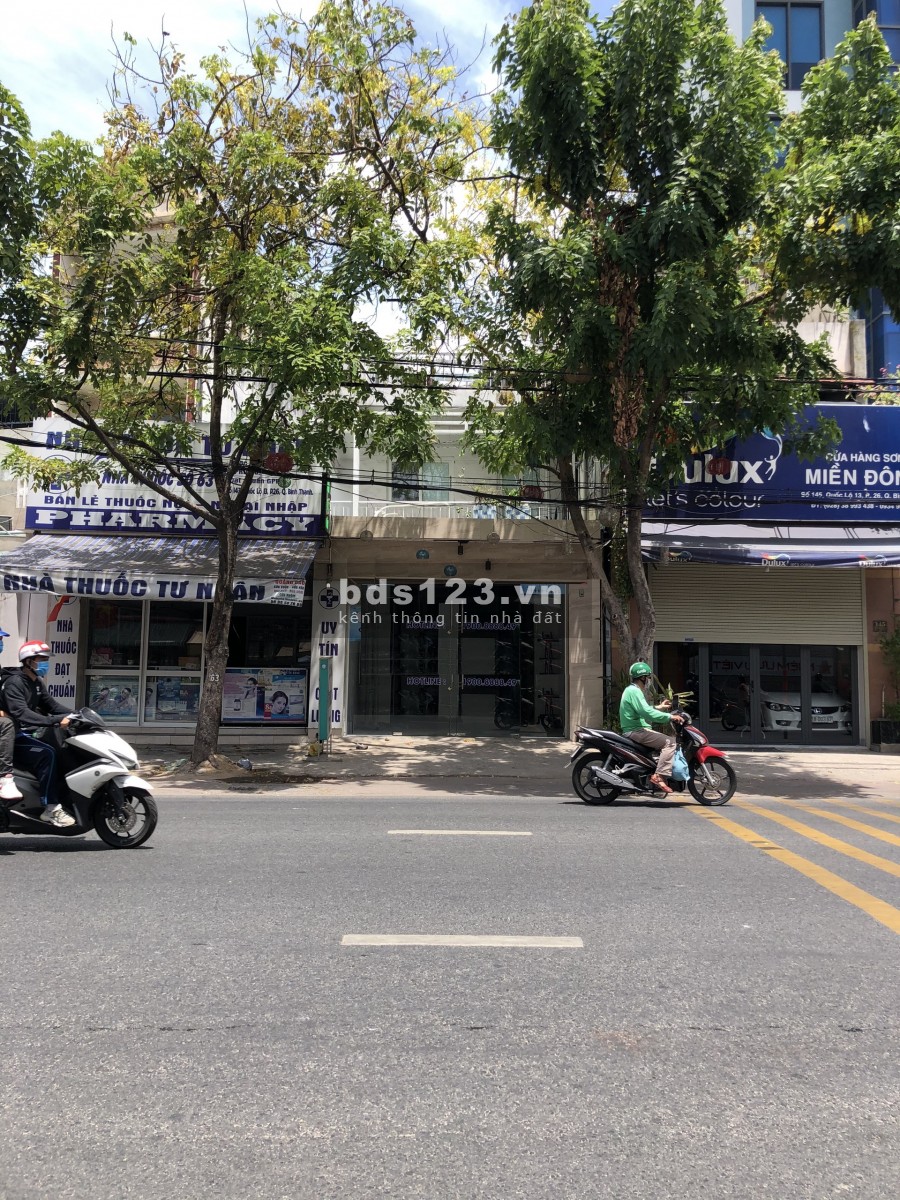 Mặt tiền QL.13 5.5x25m Trệt trống, lững, lầu làm Vp, kho,xưởng sát cổng BX Miền Đông
