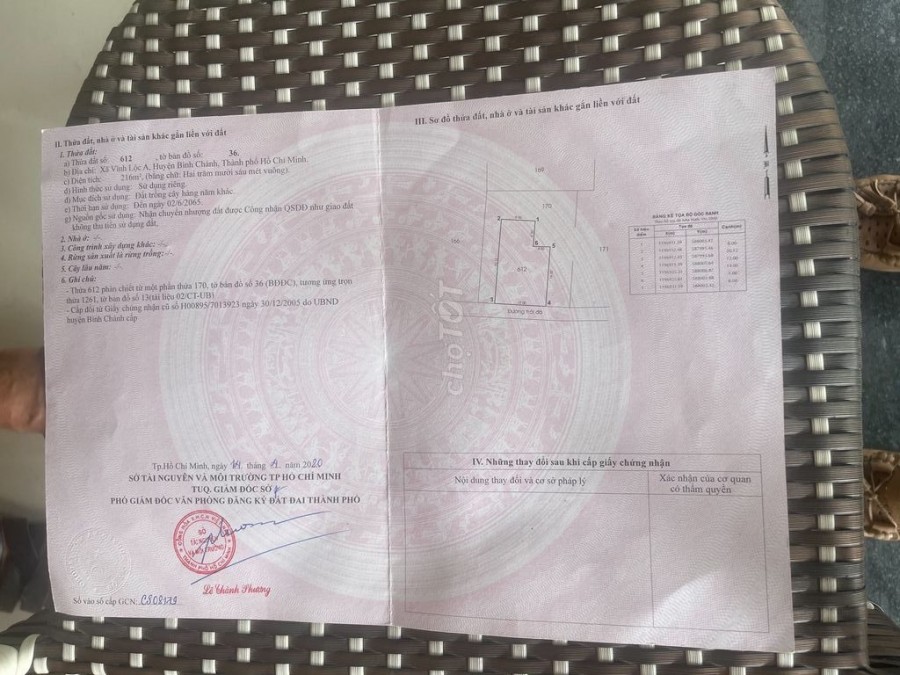 CHÍNH CHỦ BÁN ĐẤT SỔ ĐỎ HUYỆN BÌNH CHÁNH
