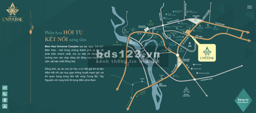 ĐẦU TƯ CÓ TÍNH TOÁN VÀ HIỆU QUẢ, CĂN HỘ TRONG DỰ ÁN LỚN NHẤT BIÊN HOÀ (BIÊN HOÀ UNIVERSE COMPLEX) ƯU ĐÃI TẶNG XE MAZDA KHI BOOKING