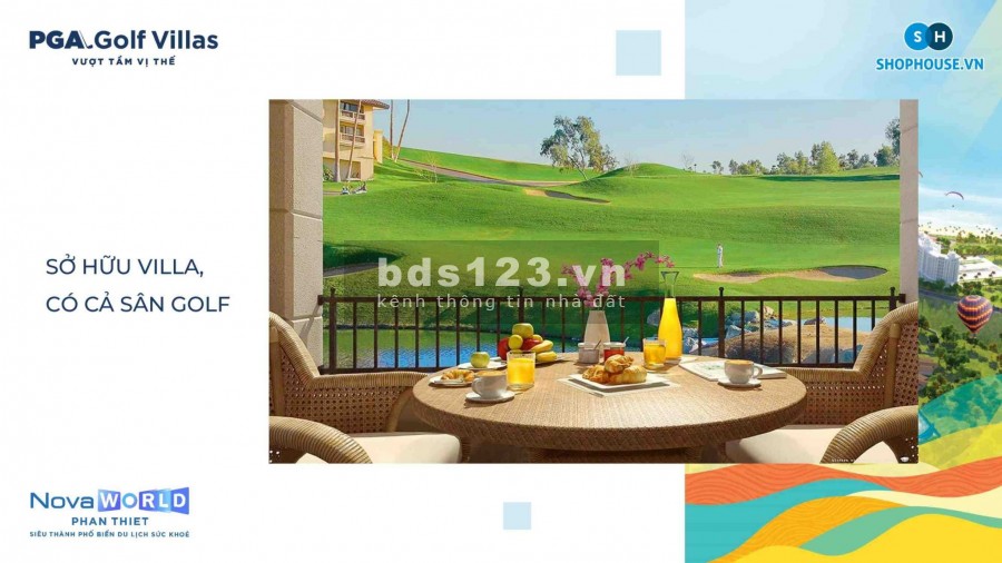 MỞ BÁN BIỆT THỰ BIỂN PGA GOLF VILLAS NOVAWOLD PHAN THIẾT- SIÊU PHẨM DUY NHẤT TẠI VIỆT NAM. GIÁ CHỈ 40TRIỆU/M2. LIÊN HỆ 0912195426