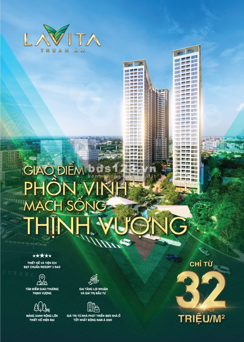 Căn 2-3 PN 69m2 - 89m2 Lavita Thuận An, Bình Dương