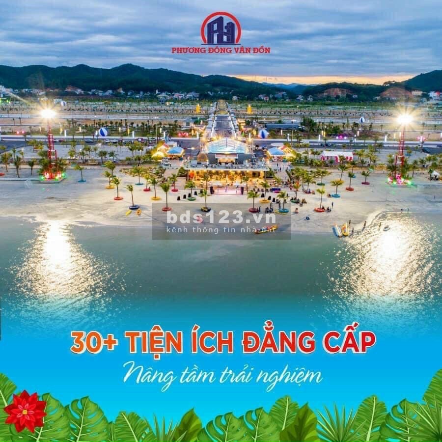 Mở bán liền kề mặt biển phương Đông Vân Đồn ngay mặt đường to, cạnh bãi tắm