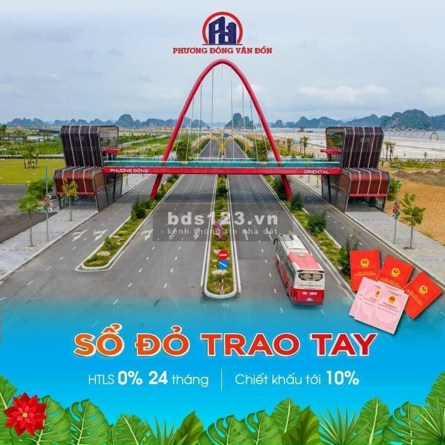 Mở bán liền kề mặt biển phương Đông Vân Đồn ngay mặt đường to, cạnh bãi tắm